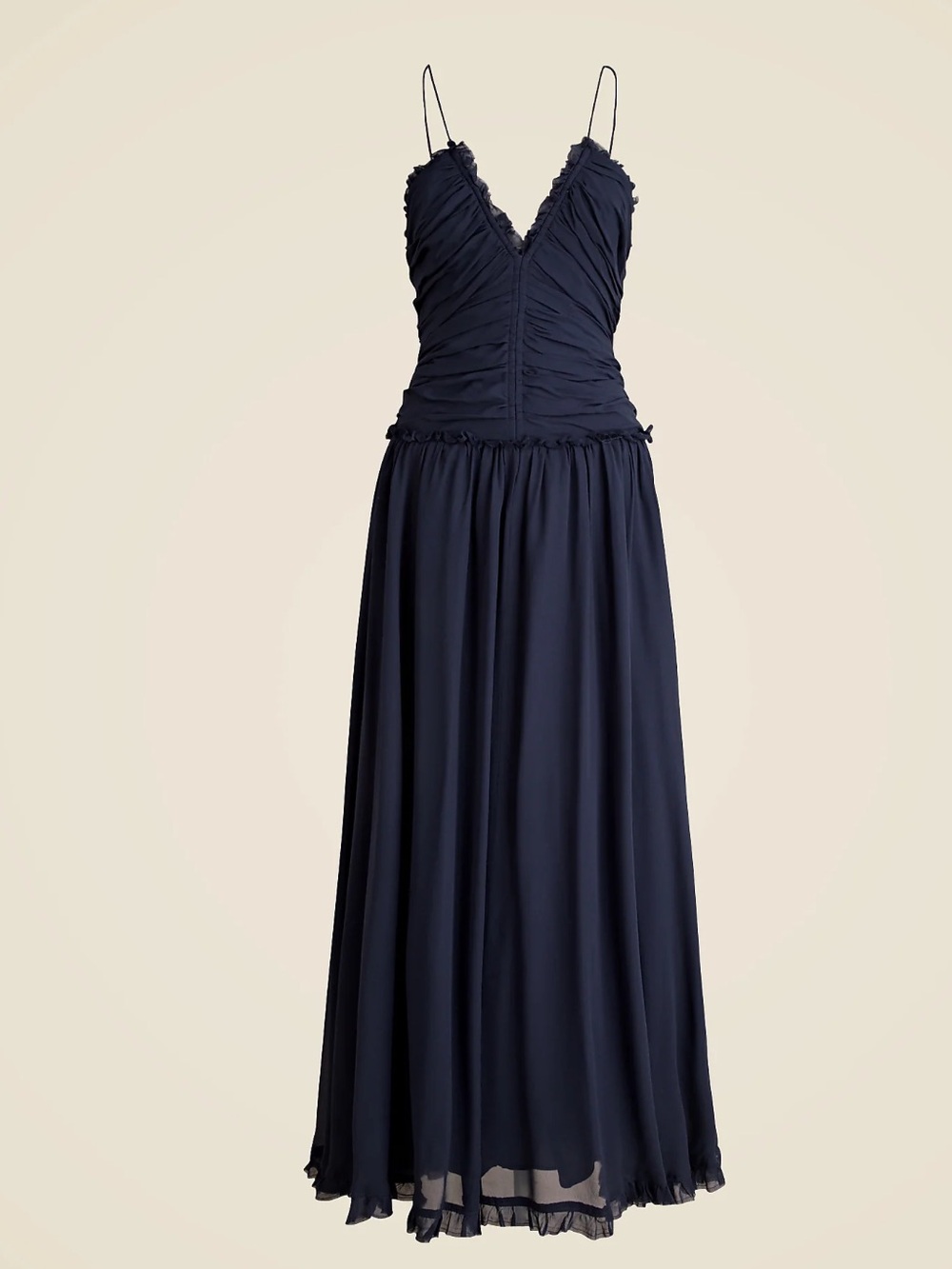 NWT J.Crew Collection Ruched Chiffon Dress 14
